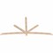 Ekena Millwork Alberta Smooth Timber Gable Bracket, Douglas Fir, 96"W x 48"H x 1 1/2"D x 3 1/2"F, 12/12 Pitch GBW096X48X0204ALB00SDF - alternate 4